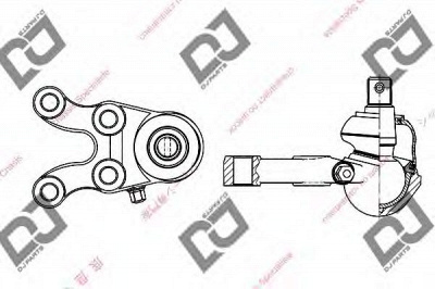 DJ PARTS db1032 -  Несущий / направляющий шарнир